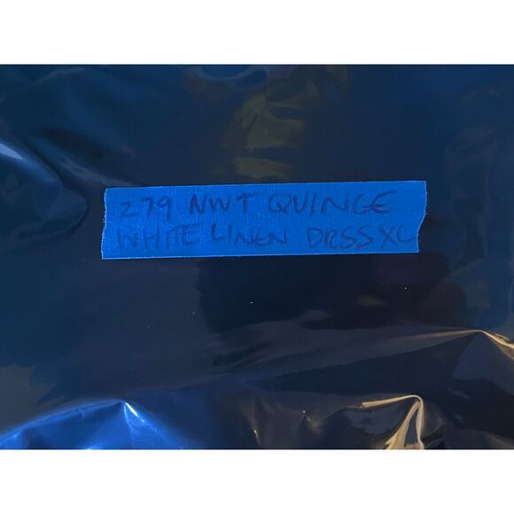 NWT  QUINCE White 100% European Linen Button Up Shirt Dress  Women's Size XL - Picture 13 of 13